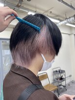 ヘア デザイン ヴェルダ(hair design Verda) メンズ インナーピンク