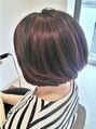 リノ(Lino) 赤みを加えた艶ボブ。おとなかわいく仕上がります☆
