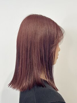 オリンテ バイ レシッド 表参道(orente by rcid) チェリーレッド  カシスレッド 前髪長めレイヤースタイル