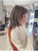 レイヤーカット　ウルフカット