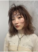 無造作パーマスタイル