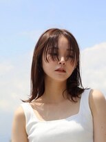 アン 青葉台(un)&nbsp;ひし形ミディアム　フェイスレイヤー　ミルクティーベージュ