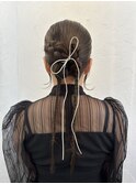 Balayage / ombre / long layer/ curtain bangs / English