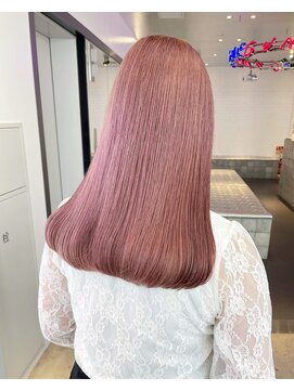 ゲーム 原宿店(GAME) ダブルカラーピンクベージュカラーケアブリーチハイトーンカラー