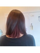 ローレン(LOREM)&nbsp;チェリーピンク/ワインレッド/インナーカラー/こなれミディアム