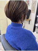 癖毛さん　ショート★ブラウンベージュカラー