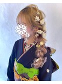 振袖サイド編み下ろし