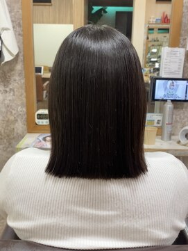 イエローコーン 金沢文庫店(YELLOW CORN) ☆髪質改善☆縮毛矯正で叶えるツヤサラボブ