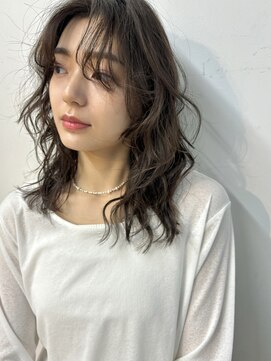 ガーデン 銀座(GARDEN) デジタルパーマ イメチェン チェリーブラウン 簡単スタイリング