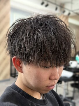ビカムメンズヘアー 栄店(become men's hair) 縦落ちパーマ/名古屋縦落ちパーマ/