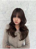 韓国レイヤー/ハッシュカット/ロングレイヤー/くびれヘア