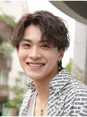 【メンズの王道】波巻きスパイラル×ナチュラルブラウン