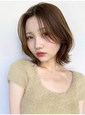 オリーブグレー/ショートボブ/ココアベージュ/黒髪/小顔/新宿