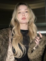 ベル 表参道店(Belle)&nbsp;ミルクティー/ブロンドカラー/ハイレイヤーウルフ/シャギー