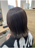 白髪ぼかしハイライト/外はね