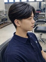 オルカ(ORCA)&nbsp;men's/パーマ/刈り上げセンターパート/毛流れパーマ/眉毛/新宿