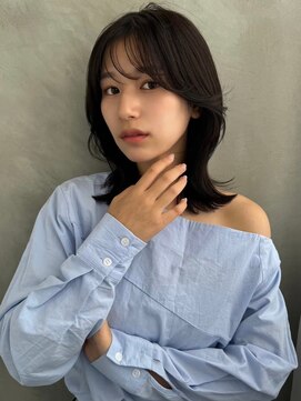 ソヨン 栄店(SOYON) 似合わせカット/ミディアムレイヤーカット/大人ガーリー/くせ毛