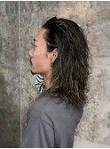 メンズハイライトパーマ/メンズメッシュパーマ/メンズミディアム