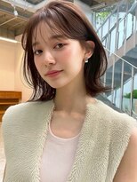 クイーン バイ ノイズ 西院(QUEEN by noism)&nbsp;ナチュラルボブレイヤートレンドカラー韓国風シースルーバング