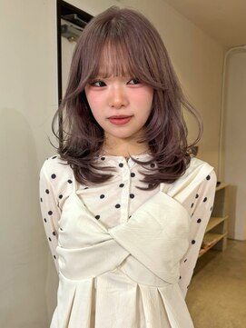 ニコフクオカヘアーメイク(NIKO Fukuoka Hair Make) 【NIKO】ミディアムレイヤー.ケアブリーチ.福岡グレージュ