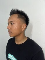 メリケンバーバーショップ フクオカ(MERICAN BARBERSHOP FUK)&nbsp;メンズカットスパイキーニュアンスフェザーアップフェード