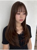 福井大和田オリーブブラウン秋カラーレイヤースタイル