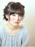 ふんわりマシュマロミディー～小顔編み込みUP～【茶屋町】