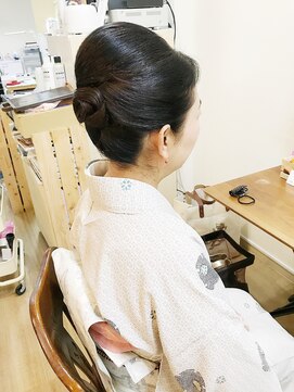 ロカット サロン(Roquat Salon) 訪問着着付け夜会巻き【ヘアアレンジ 立川/立川南/八王子】