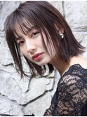 M.SLASH馬車道/オリーブアッシュ/抜け感/耳かけ/外ハネボブz2