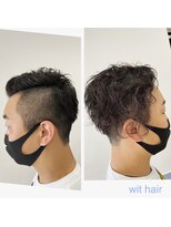ウィットヘアー(wit hair)&nbsp;刈り上げパーマ