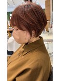 ショートボブ/ハイライト/小顔