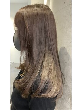 六本木美容室 ヒロオ(HIROO) アイスグレージュ×艶髪セミロング