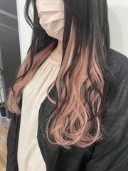 20代30代大人可愛いシールエクステピンクベージュカラー：L187903879