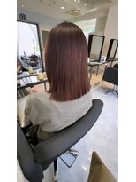 オルメント 天満 南森町(ORL'MENT)&nbsp;20代30代大人可愛い髪質改善小顔艶感ミディミルクティーページュ