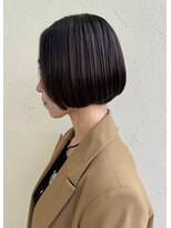キャパジャストヘアー(CAPA just hair)&nbsp;丸みがかわいい短めボブ・グレージュカラー