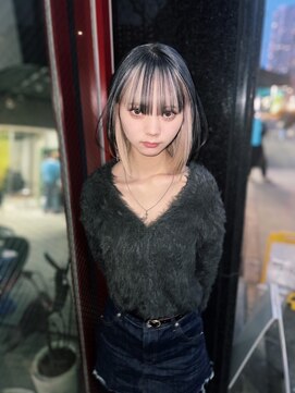 クペウ アエレ(cope'u aele) ボブ/ダブルカラー/ケアブリーチ/ブロンド/梅田/大阪