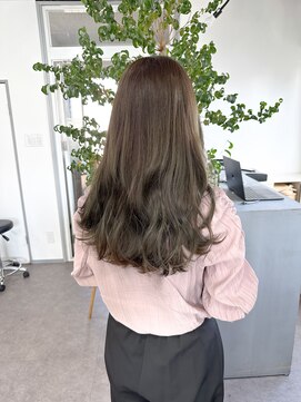 ノート(note) ☆透明感オリーブグレージュ髪質改善レイヤー　ブリーチなし