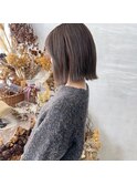 ブリーチなしダブルカラーで出来るアッシュグレージュ!