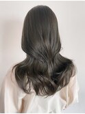 ロング韓国ヘア顔周りレイヤーおくれ毛_ba532862