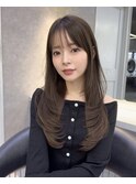 韓国レイヤー/韓国風/ボブ/髪質改善/黒髪/ブリーチなし〔池袋〕