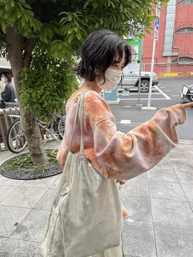 キーチェ 梅田中崎町(keych) ニュアンスパーマ/ウェーブミディアム[中崎町/梅田駅］