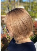 LaModeIWAI/外ハネ/ボブ/ベージュカラー