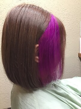 オッジヘアー(Oggi Hair) インナーカラーバイオレット　11月