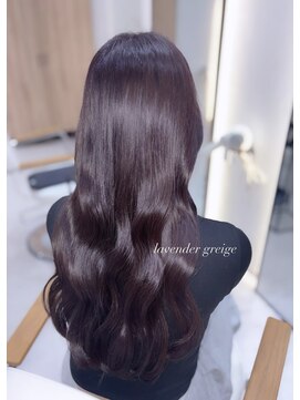 ジーナ 博多筑紫口(Zina) ラベンダー強めグレージュで透明感カラー♪博多美容室/YURI