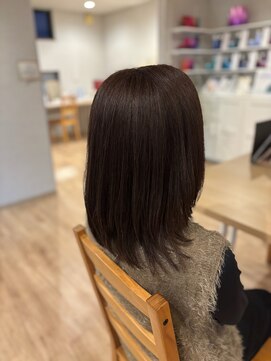 リーク(LEEK) オーガニックカラー(白髪染め) Before→After