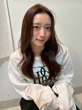 アンニュ(annuy) 美髪 髪質改善 韓国風くびれヘア ベージュカラー 透明感カラー