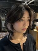 ブロックカラーインナーカラーミディアムレイヤーセクション
