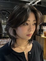 ノラ ヘアーサロン(NORA HAIR SALON) ブロックカラーインナーカラーミディアムレイヤーセクション