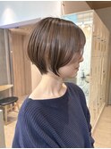 レイヤーショートボブ/韓国風/20代30代40代50代/顔周りカット