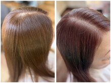 スタジオエムズ 稲毛店(Studio M’s)の雰囲気（新　優秀白髪染め　明るいブラウンにしっかり染まって抜けない！）